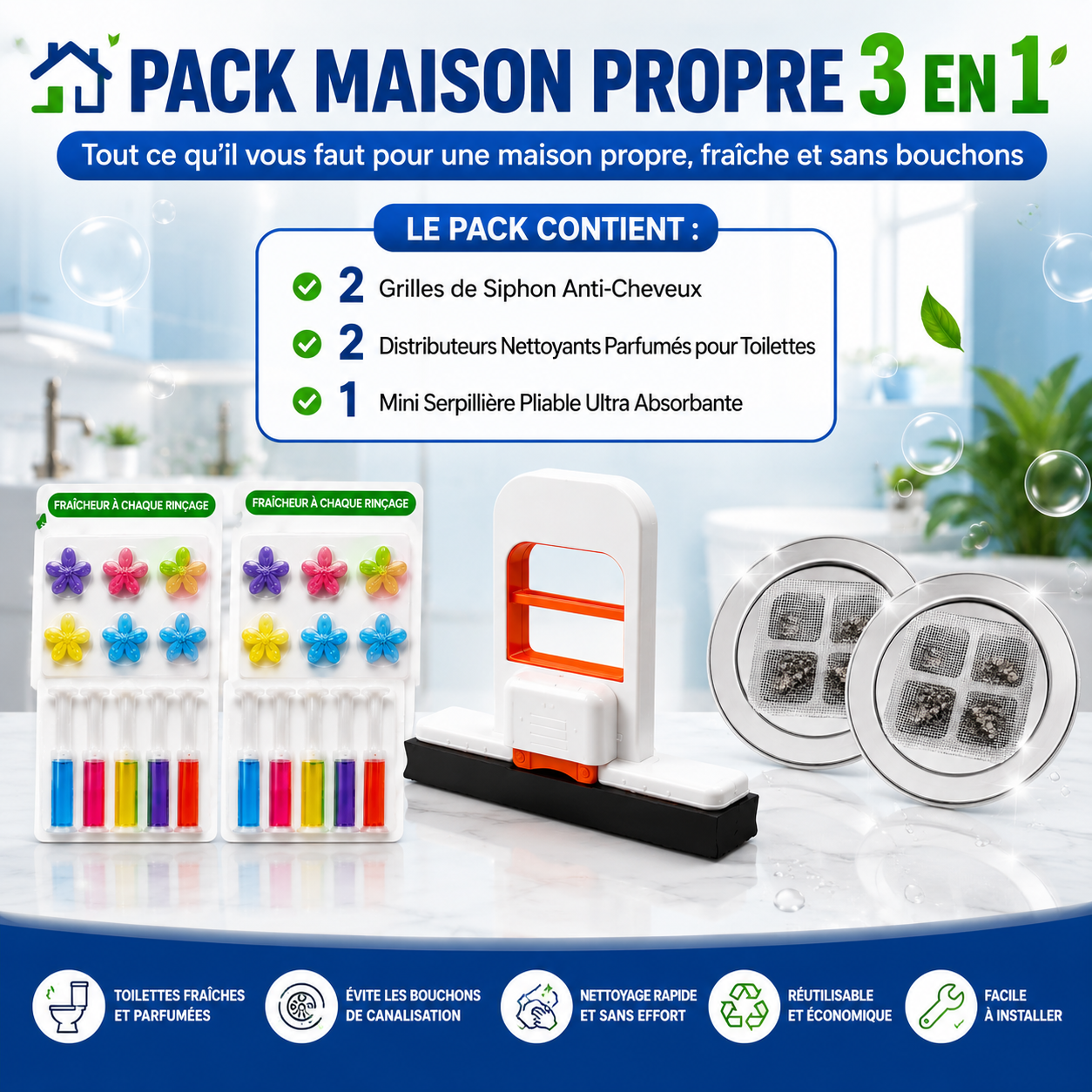 PACK MAISON PROPRE 3 EN 1