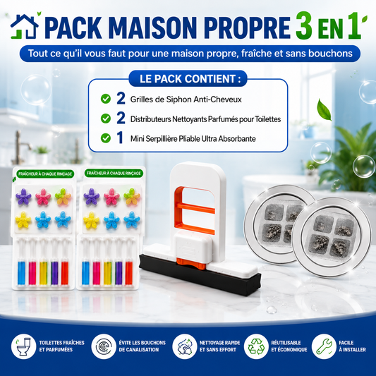 PACK MAISON PROPRE 3 EN 1